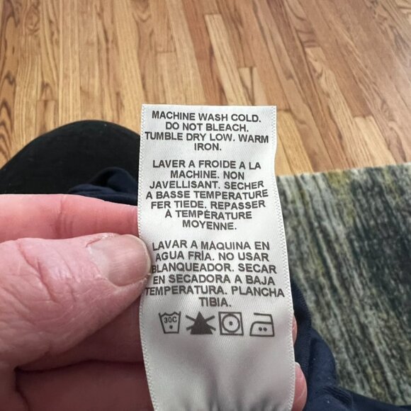 NWT Velvet Navy Faux Wrap Midi Dress M Ruched Surplice Anthropologie Career - Picture 8 of 11